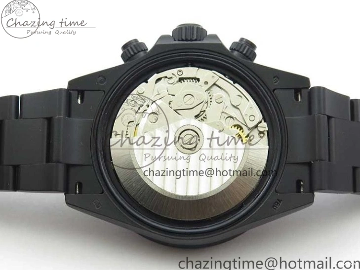 Crystal Bracelet on A7750 Black Edition Rainbow PVD Blaken Best Bezel Dial VR PVD Daytona V2 1226